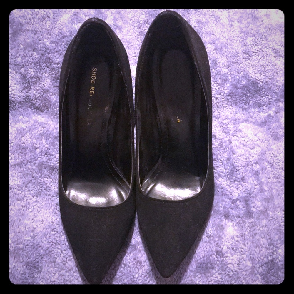 Black Swede stilettos Shoe Republic LA